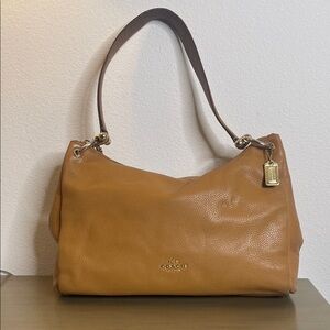 Coach Caramel Leather Shoulder Bag